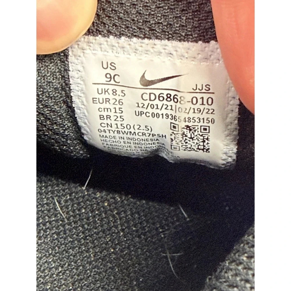 Nike Air Max 90 LTR Black White Toddler Size 9C Shoes CD6868-010